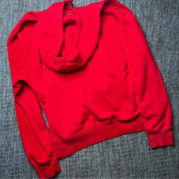 Nike Jordan 1 Jumpan Holiday Pullover Hoodie in Red - Picture 3 of 6